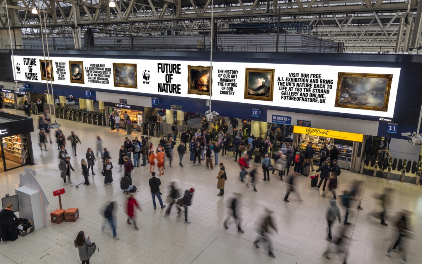 WWF campaign at Waterloo Station